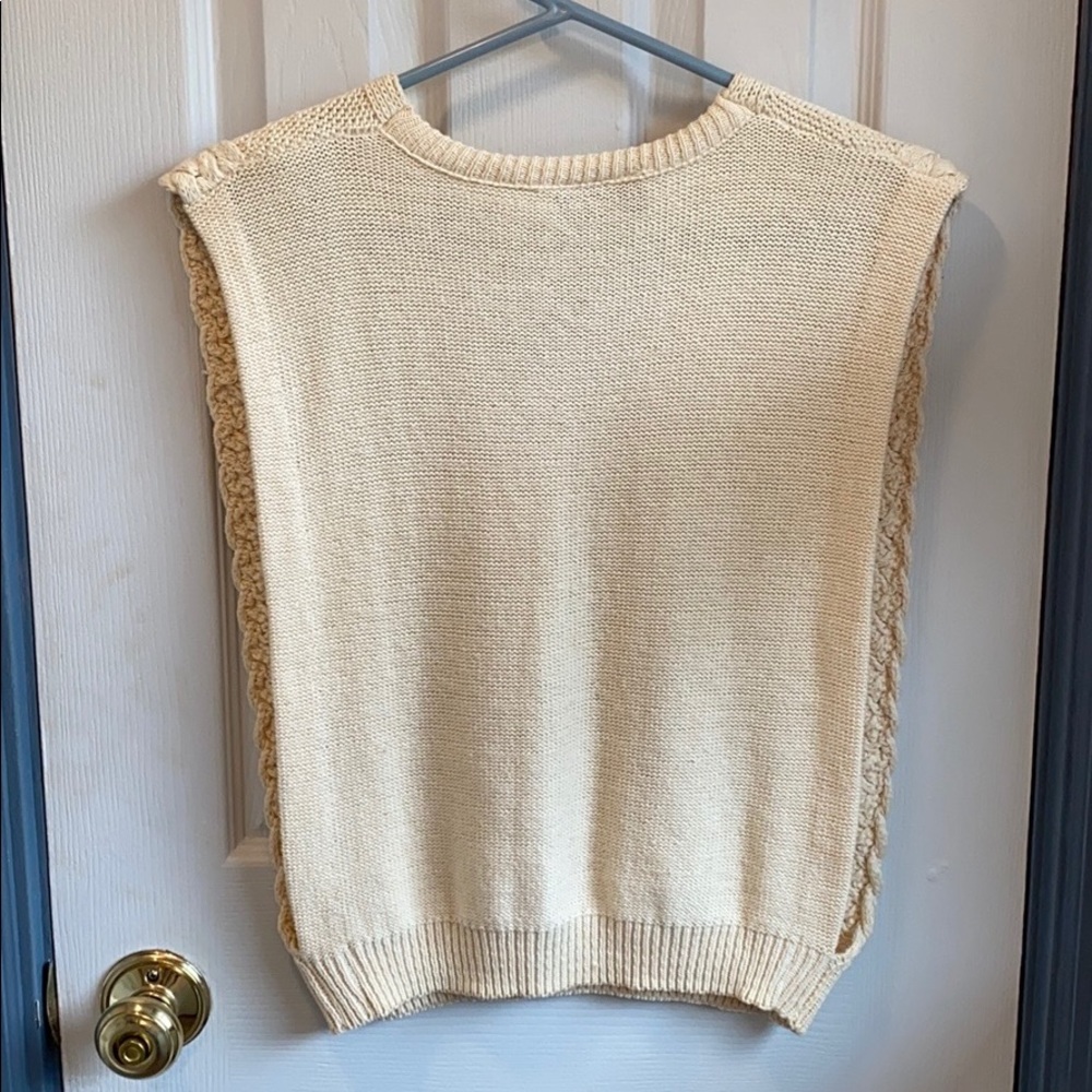 Yarn Works Heavy Cotton Open-Side Vest - Picture 4 of 7